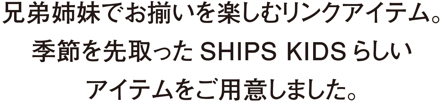 �Z��o���ł��������y���ރ����N�A�C�e���B�G�߂������SHIPS KIDS�炵���A�C�e�������p�ӂ��܂����B